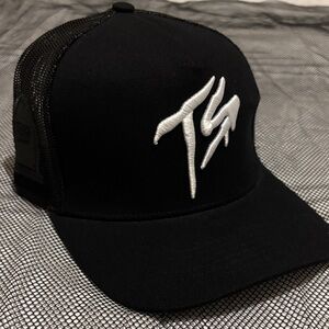 Terror Squad Heavy Duty Black Trucker Hat with White Terror Squad Logo